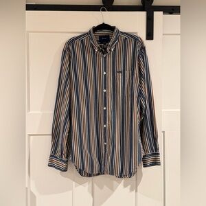 Faconnable Multicolor Striped Button Down Shirt